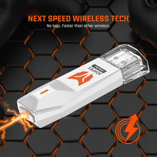 Vista 3 de BIGBIG WON Adaptador inalámbrico de controlador para Switch, Windows, PS4, con controlador de funciones completas soporte y latencia ultra baja