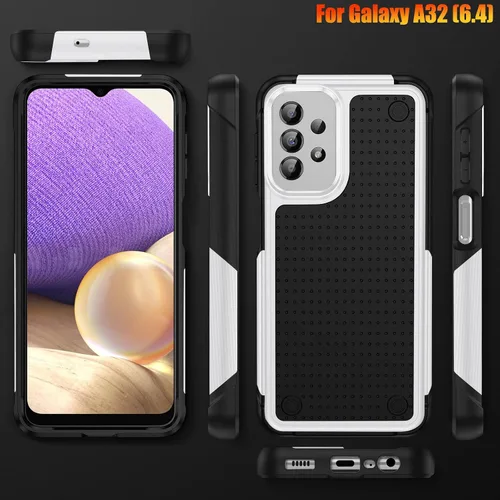 Vista 8 de Funda resistente para Galaxy A32 4G de 6.4 pulgadas, agarre texturizado antideslizante, resistente a caídas