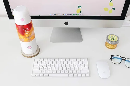 Vista 9 de Teami MIXit Batidora portátil 2.0 – Recargable por USB, 18.6 onzas, vidrio, uso en la oficina o gimnasio – 30 segundos para batidos y batidos