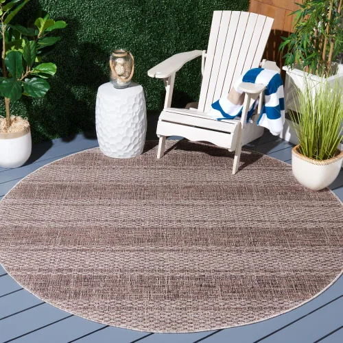 Vista 15 de SAFAVIEH Courtyard Collection CY8736 - Alfombra de pasillo de 2 pies 3 pulgadas x 6 pies 7 pulgadas, color gris claro/fucsia CY8736 para interiores
