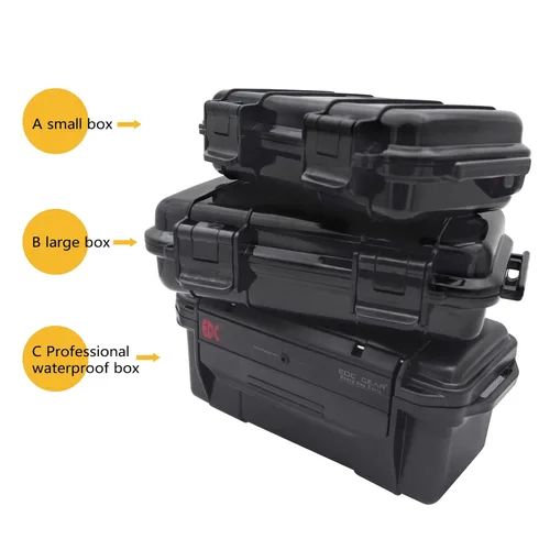 Vista 3 de SEIWEI Caja de seguridad impermeable sellada al aire libre Herramienta de plástico Caja de almacenamiento en seco para equipo electrónico