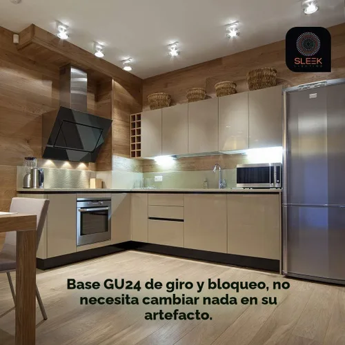 Vista 5 de foco 23 Watt T2, espiral, CFL, 2700K, 1300lm, base GU24 - Paquete de 4.