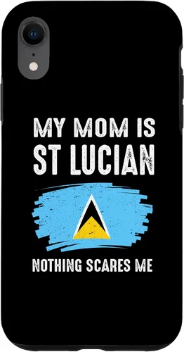 Vista 8 de Funda para iPhone 15 My Mom Is St Lucian Santa Lucía Pride Flag Heritage Roots