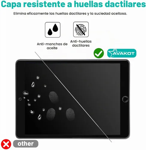 Vista 8 de 2 unidades de protector de pantalla para iPad de 9,7 pulgadas de 6ª generación, película de vidrio templado antiarañazos para iPad de 5ª Pantalla