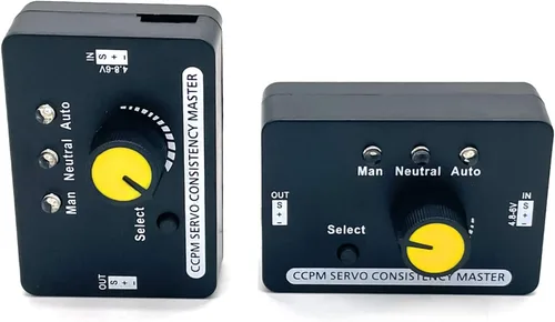 Vista 4 de 2Pack RC Servo Tester Centrado Herramienta ESC Motor Checker Construido en BEC 3CH Alta Precisión para Aviones Modelos de Control Remoto