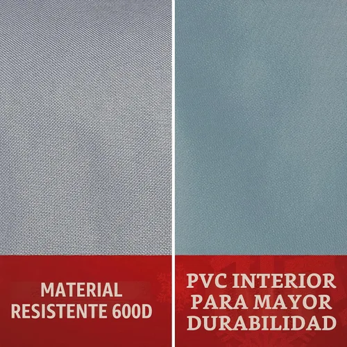 Vista 6 de Bolsa de Almacenamiento Premium para Luces de Navidad – Material 600D Resistente a Desgarros de Servicio Pesado con Asas Reforzadas – Incluye 3 Gris
