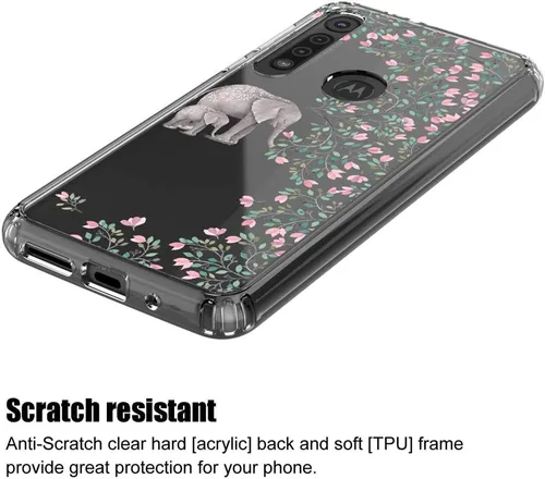 Vista 4 de Funda transparente para Motorola Moto G8 Play/Moto en Macro (6.2", 2019) [Elephant]