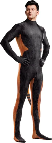 Vista 3 de Bemeiren Cosplay Zentai Body 3D impreso Animal Hombre manga larga fiesta Halloween traje completo traje