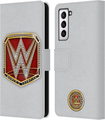 Vista 214 de Head Case Designs Officially Licensed WWE Cruiserweight Champion Title Belts Leather Wallet Case Compatible with Samsung Galaxy A07 4G Campeón