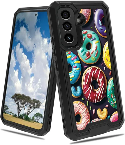 Vista 52 de Funda para Samsung S23 FE Galaxy S23 FE 2 en 1 PC duro de doble capa TPU suave a prueba de golpes Funda protectora para Samsung Galaxy S23 FE 6.4
