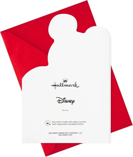 Vista 5 de Hallmark - Tarjetas de San Valentín de Disney con sobres, paquete de 4 (Mickey Mouse)