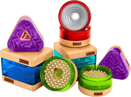 Vista 4 de Juguetes de madera sorpresa con formas Fisher-Price