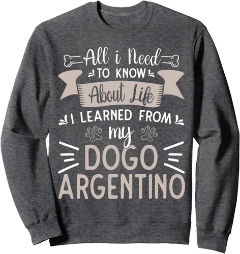 Vista 3 de Sudadera argentina Dogo Valentine Dog Lover Apparel Dogo Argentino, Negro