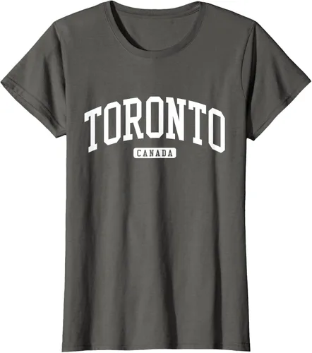 Vista 57 de Camiseta estilo universitario de Toronto Canada, Negro