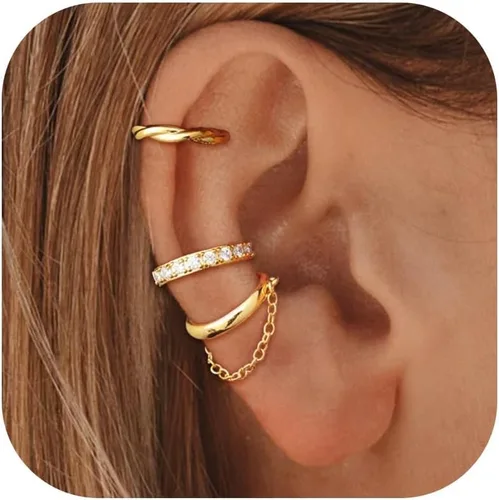 Vista 10 de Ear Cuffs Non Piercing Ear Cuff Earrings for Teen Girl Gifts Trendy Stuff