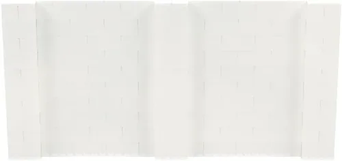 Vista 181 de EverBlock Kit de pared de 5 x 4 pies Bloques de construcción modulares Sistema de pared para edificios, pantallas y estructuras Divisor