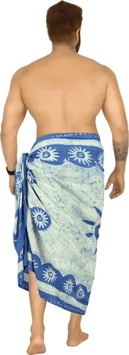 Vista 4 de LA LEELA Sarong Bath Hawaiian Pareo Wraps para hombre