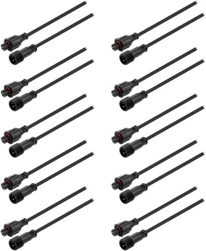 Vista 8 de ALITOVE Conectores Eléctricos Impermeables de 3 Pines Xconnect Pigtail 18AWG 6 pulgadas/15cm Cable de Extensión Compatible con ASIN B0923SDR5T