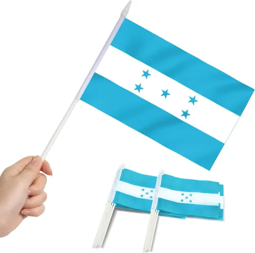 Vista 25 de Anley Mini bandera de Armenia - Paquete de 12 banderas armenias pequeñas en miniatura de mano en barra, resistentes a la decoloración
