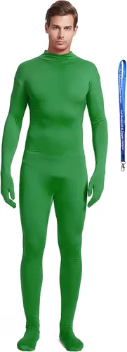Vista 27 de Overol completo Full Bodysuit con ayudante de cremallera, unisex, para adultos, sin capucha, de Spandex elástico, traje Zentai de cuerpo entero Negro