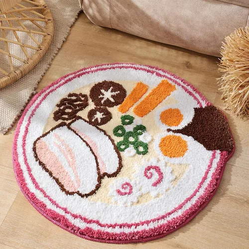 Vista 8 de TRUEDAYS Alfombra de baño de ángel rosa, suave, antideslizante, absorbente, rosa, diseño de boceto, elegante, decoración de querubines, para baño