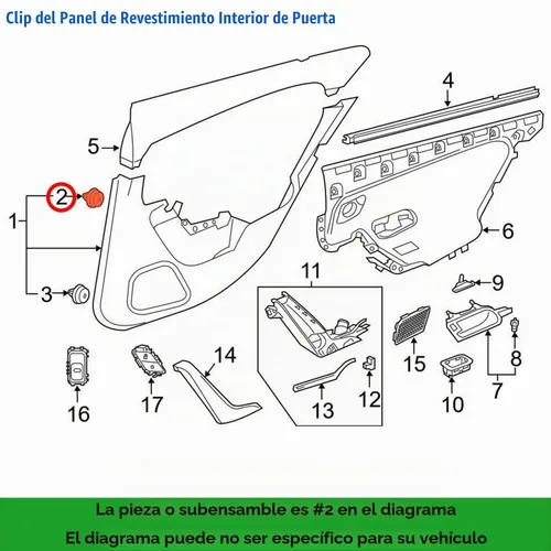 Vista 3 de 25 piezas de clip de panel de moldura de puerta 000-991-86-98 para Mercedes Benz A C CLA CLS E GL GLC GLE GLK GLS ML S SL SLC SLK Class Sprinter