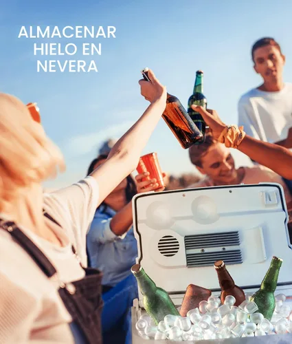 Vista 5 de ecozy Máquina de hielo portátil para encimera, 9 cubos listos en 6 minutos, 26 libras en 24 horas, máquina autolimpiante con bolsas de hielo/cuchara