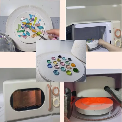 Vista 4 de EWAIDI Horno de microondas para cerámica de arcilla, horno de microondas profesional para manualidades de cerámica, herramienta de bricolaje