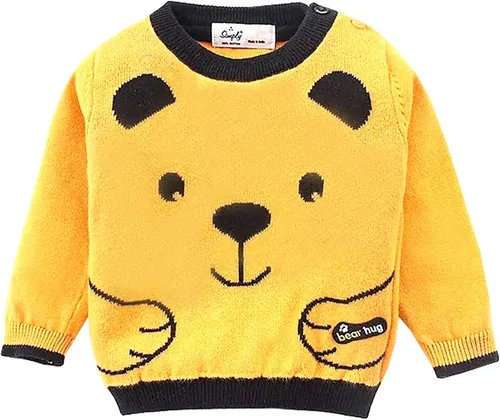Vista 2 de Simply Conjunto de suéter de animal de punto de algodón para niños pequeños y bebés
