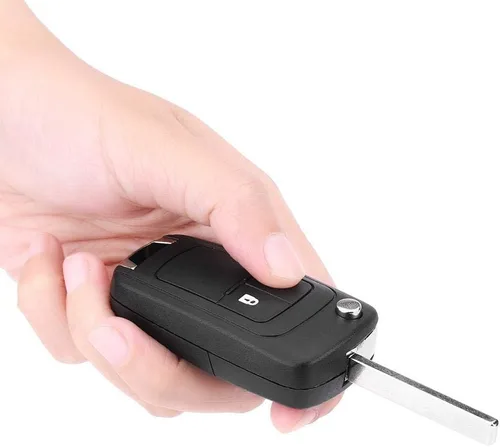 Vista 8 de Carcasa para llaves, mando a distancia plegable con 2 botones para llave de coche para insignia