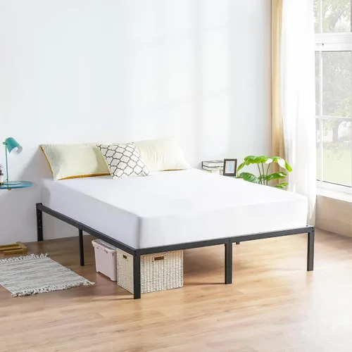 Vista 5 de PrimaSleep Base de cama antideslizante de listones de acero resistente de 18 pulgadas, base de cama de plataforma de fácil montaje, base de colchón