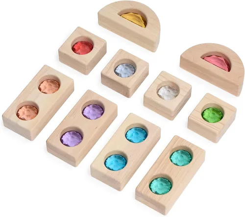 Vista 8 de Guidecraft Bloques de unidades de piedras preciosas - Juego de 10