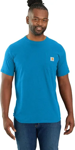 Vista 28 de Carhartt Force - Camiseta de manga corta, con bolsillo, de ajuste holgado y peso medio para hombre Malt
