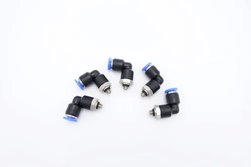 Vista 28 de Accesorio de Conexión por Empuje 1/2" Tubo OD x 1/2" Rosca Macho NPT, Codo Neumático Macho para Línea de Aire y Agua de 90 Grados con Giratorio