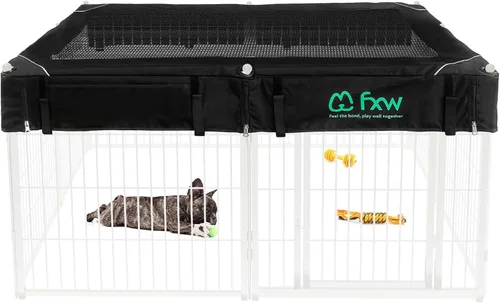 Vista 76 de FXW Homeplus Unleashed Corralito para Perros de Interior - Juego Sin Estrés y Seguro, Resistente de 24 Pulgadas 2 Paneles Corralito para Cachorros