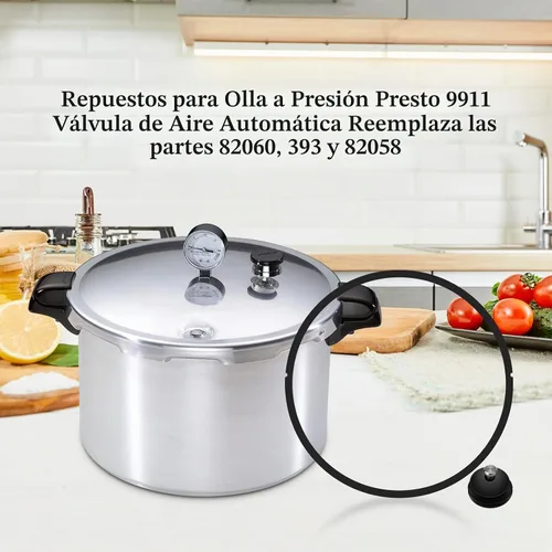 Vista 7 de 09907 Anillo de sellado de olla a presión y ventilación de aire automática para olla de presión Presto en caja CA16, CA16H y 21 Qt