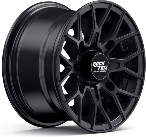 Vista 7 de RockTrix RT104 - Rueda ATV de 12 x 7 4 x 110, negro mate 5+2, borde de 12 pulgadas para IRS compatible con Honda Foreman Rancher, compatible