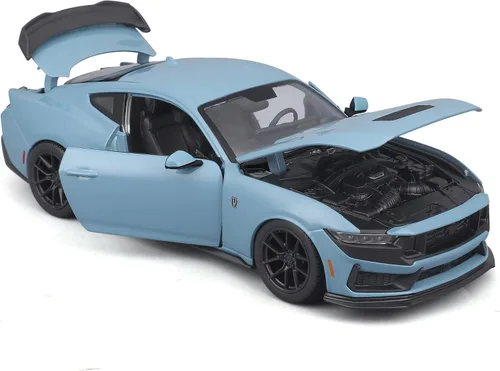Vista 4 de Maisto Línea de montaje a escala 1:24 Kit de modelo fundido a troquel 2012 Ford Mustang Darkhorse