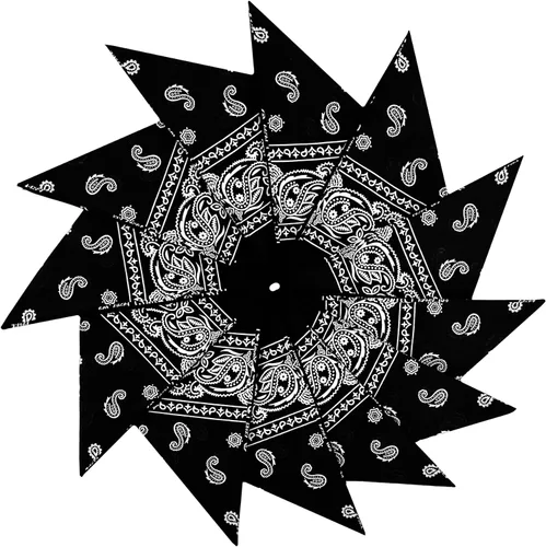 Vista 19 de Junvena Bandanas de algodón, 12 paquetes de 22 x 22 pulgadas, pañuelo unisex impreso de doble cara