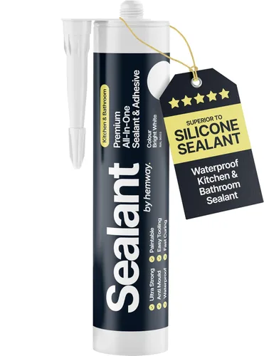 Vista 16 de Hemway - Sellador y adhesivo híbrido de polímero todo en uno para construcción - Gris antracita Impermeable y pinta sobre 300 ml