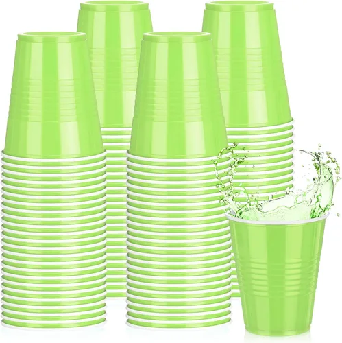 Vista 19 de Pickmesh Paquete de 50 Vasos de Plástico de 12 oz Vasos Desechables de Navidad a Granel para el Día de Año Nuevo, Bodas, Cumpleaños, Baby Shower