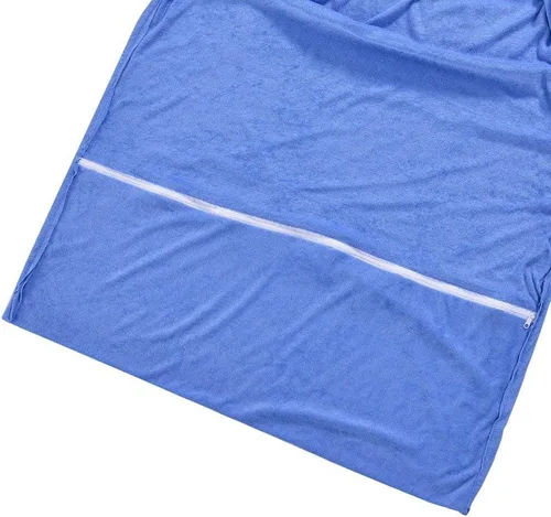 Vista 8 de Funda Vocool para silla de piscina, toalla de playa, bolsillo elástico ajustable, no se desliza Azul