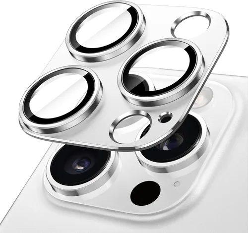 Vista 13 de JETech Protector de lente de cámara para iPhone 14 Pro de 6.1 pulgadas y iPhone 14 Pro Max de 6.7 pulgadas, cubierta de anillo de vidrio templado