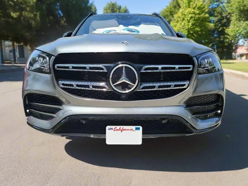 Vista 3 de STO N SHO Soporte para placa de matrícula fabricado para Mercedes AMG GLS 450/580 2023-2025 con paquete AMG
