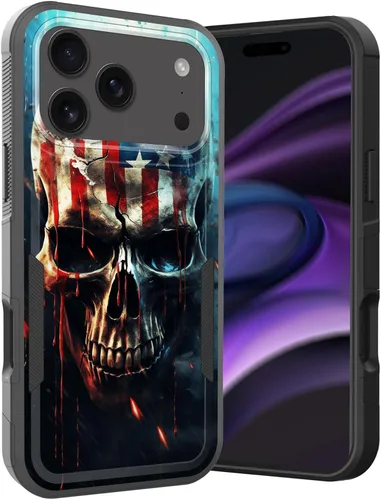 Vista 192 de Funda para iPhone Air, doble capa híbrida resistente resistente a prueba de golpes de policarbonato duro + funda protectora de silicona suave