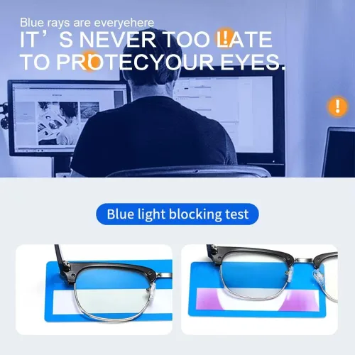 Vista 3 de ZAMGIC Photochromic Sunglasses Blue Light Blocking Glasses for Men Women Retro Round,Day,Night,Multi-use,Eyeglasses,Indoor,Outdoor,Anti UV,Filter
