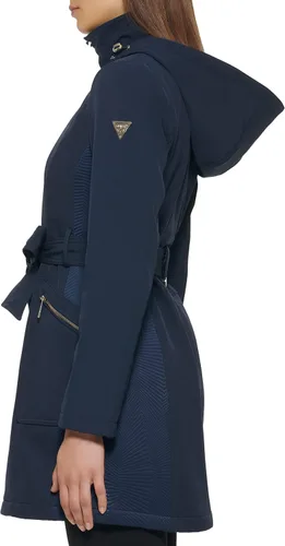 Vista 4 de GUESS Abrigo largo de transición con cinturón para mujer