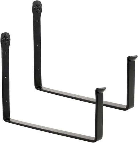 Vista 7 de Achla Designs SFB-01 - Soporte de pared para macetero, 6 pulgadas, color negro