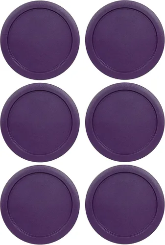 Vista 7 de Tapas de repuesto que se ajustan a los tazones de recipientes de vidrio Pyrex para almacenamiento de alimentos de 4 tazas, tapas redondas