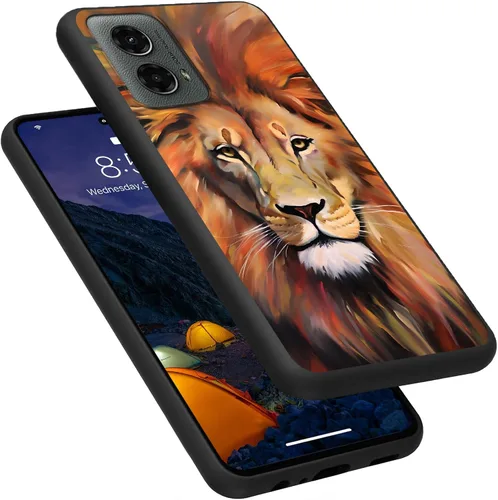 Vista 249 de Funda para Motorola Moto G Play 4G 2024, delgada y ligera, de silicona de TPU suave, color negro, ultrafina, para Motorola Moto G Play 4G 2024, Art